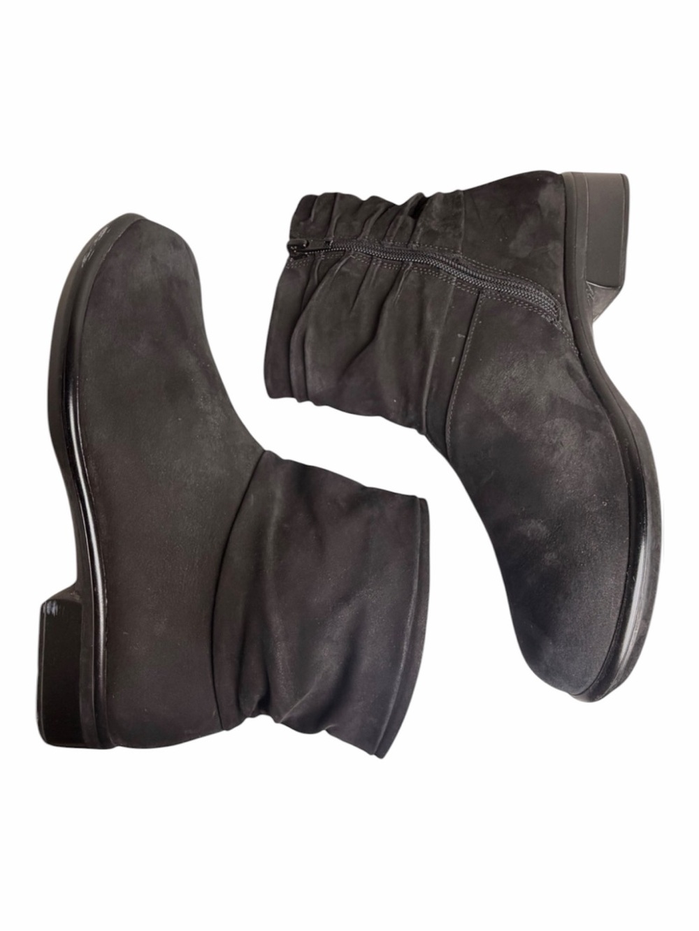 Naot Brisote Black Nubuck Ankle Boots EU 40 US‎ 10 Comfort Side Zip Israel